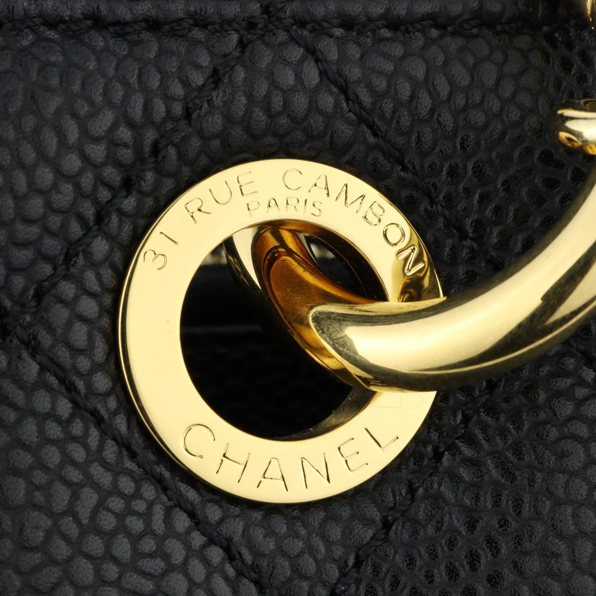 CHANEL Grand Shopping Tote (GST) Bag Black Caviar with Gold Hardware 2015 7