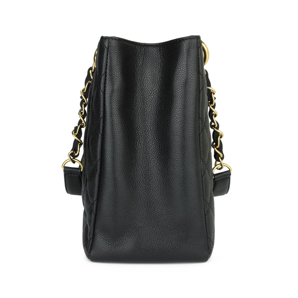 CHANEL Grand Shopping Tote (GST) Bag Black Caviar with Gold Hardware 2015 In Excellent Condition In Huddersfield, GB
