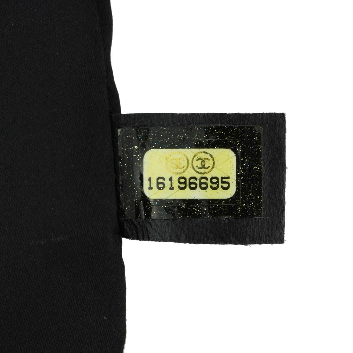 CHANEL Grand Shopping Tote (GST) Tasche in Schwarz und Kaviar mit silberner Hardware 2012 im Angebot 11