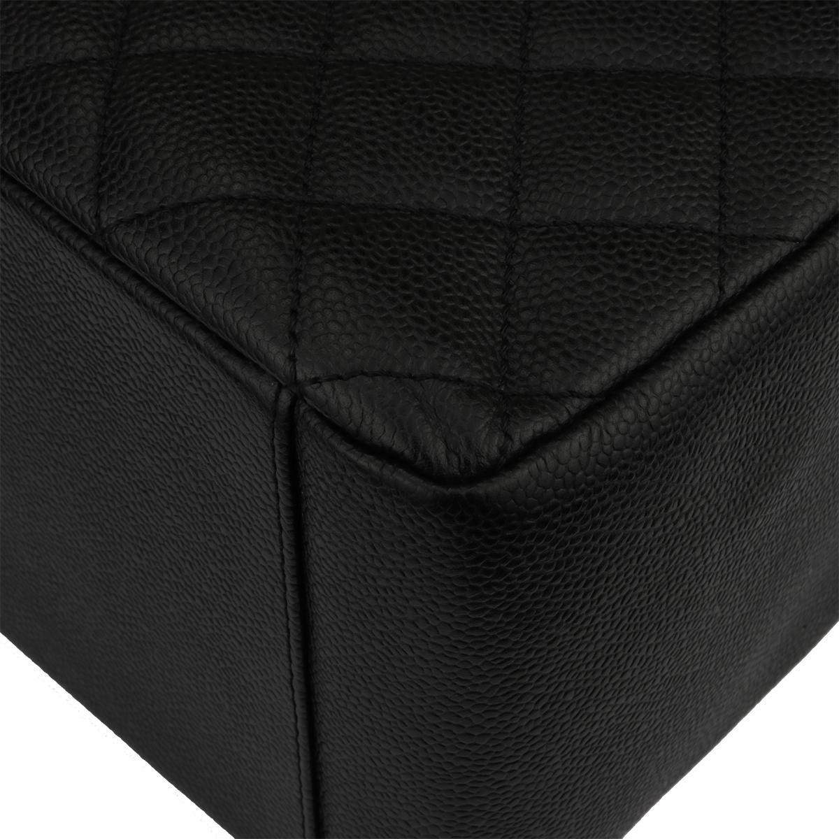 CHANEL Grand Shopping Tote (GST) Bag Black Caviar with Silver Hardware 2012 2