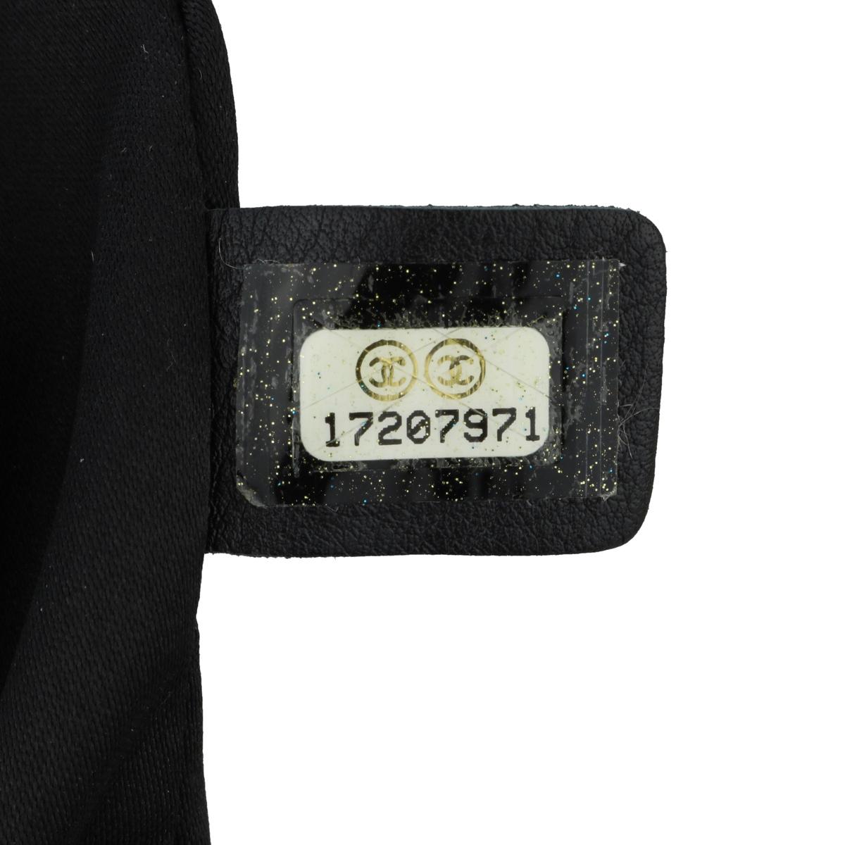 CHANEL Grand Shopping Tote (GST) Tasche in Schwarz und Kaviar mit Silberbeschlägen 2013 im Angebot 11