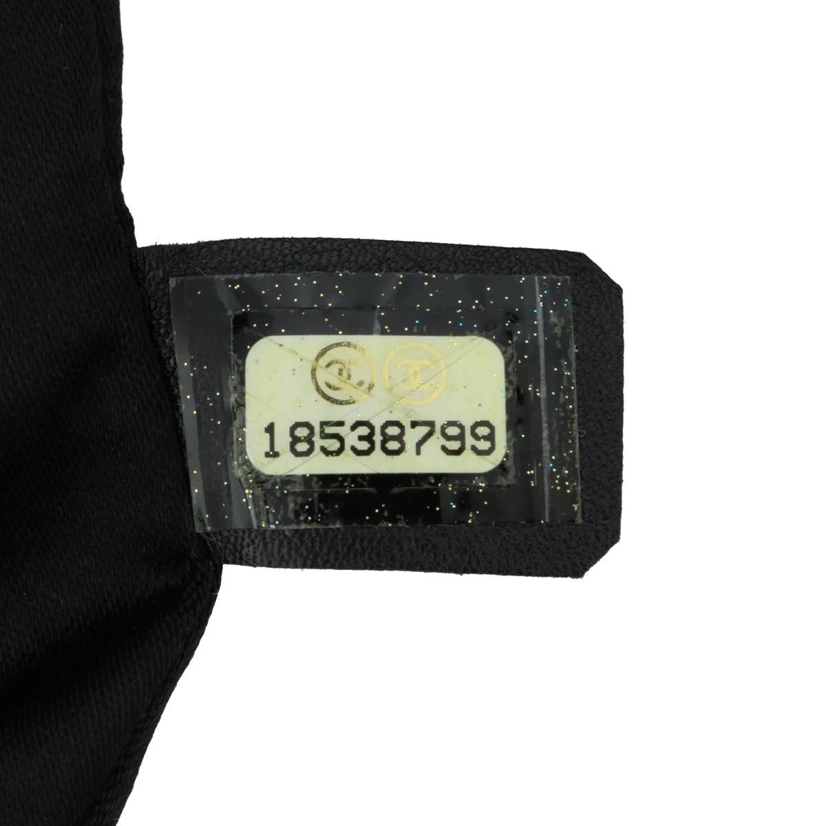 CHANEL Grand Shopping Tote (GST) Tasche in Schwarz und Kaviar mit silberner Hardware 2014 im Angebot 11