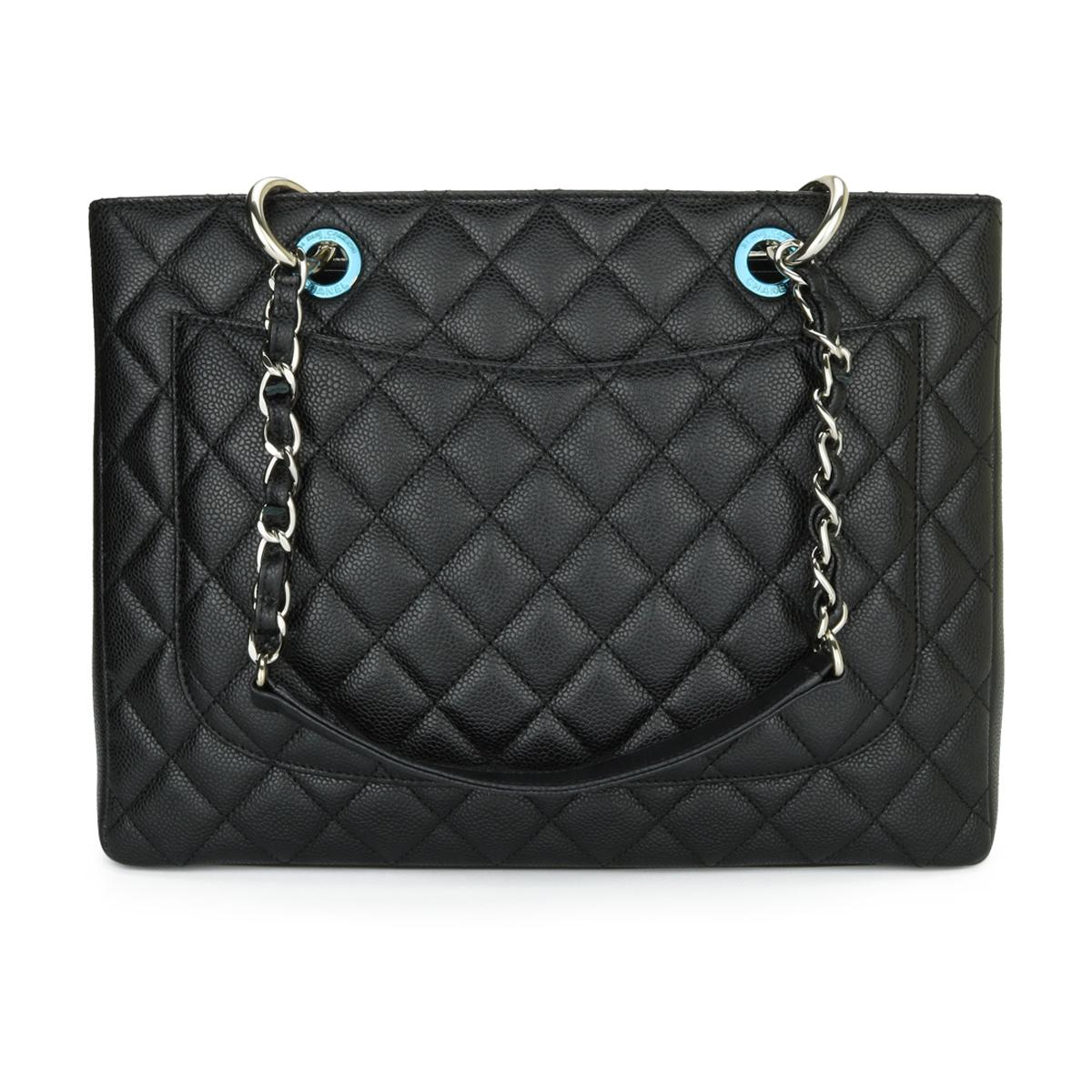CHANEL Grand Shopping Tote GST Bag Black Caviar with Silver Hardware 2014 at 1stDibs chanel gst silver hardware chanel caviar shopping tote chanel gst black caviar silver hardware