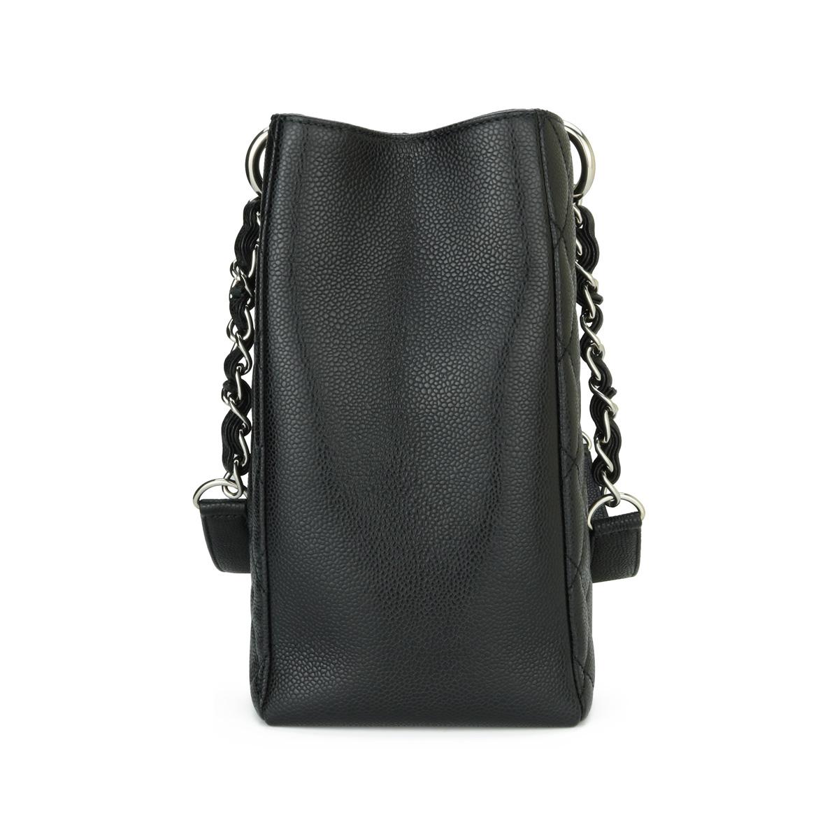 CHANEL Grand Shopping Tote (GST) Tasche in Schwarz und Kaviar mit silberner Hardware 2015 für Damen oder Herren