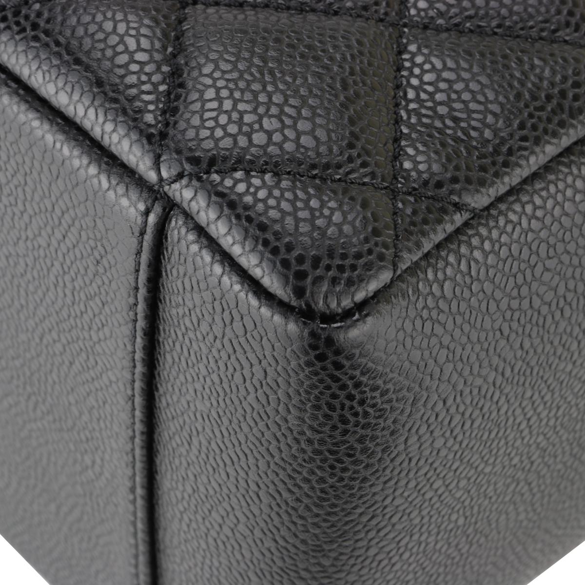 CHANEL Grand Shopping Tote (GST) Tasche in Schwarz und Kaviar mit silberner Hardware 2015 4