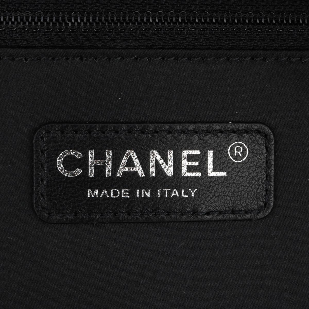 CHANEL Grand Shopping Tote (GST) Bag Black Caviar with Silver Hardware 2016 8
