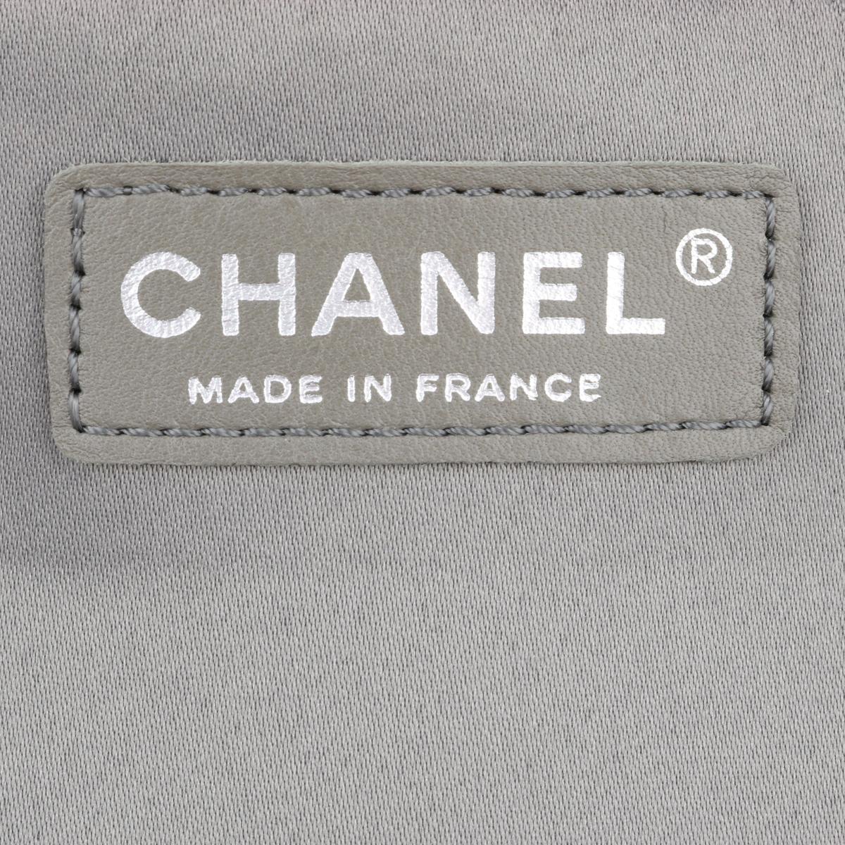 CHANEL Grand Shopping Tote (GST) Bag Burgundy Caviar with Silver Hardware 2014 For Sale 9