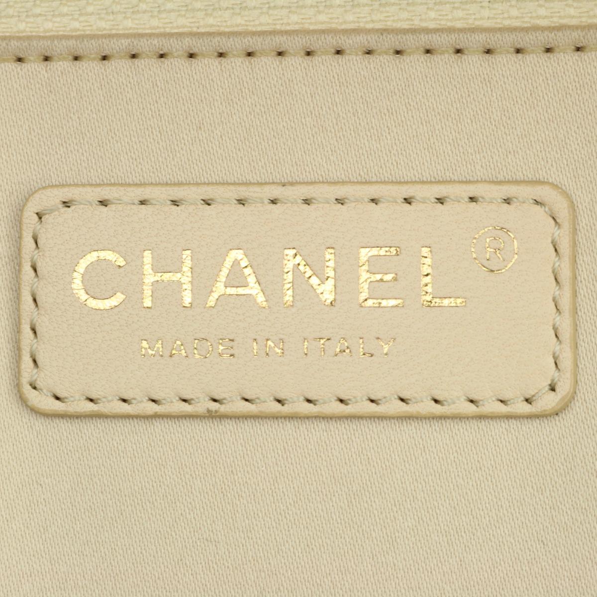 CHANEL Grand Shopping Tote (GST) Beige Caviar with Gold Hardware 2011 7