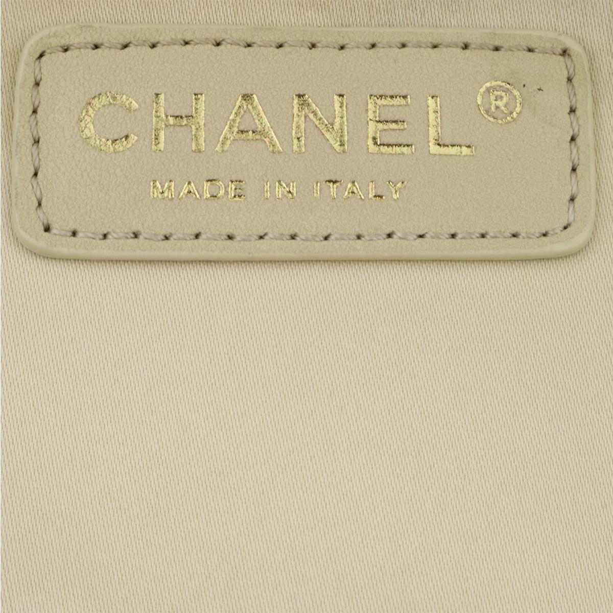 CHANEL Grand Shopping Tote (GST) Beige Clair Caviar with Gold Hardware 2013 11