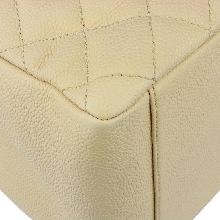 CHANEL Grand Shopping Tote (GST) Beige Clair Caviar with Gold Hardware ...