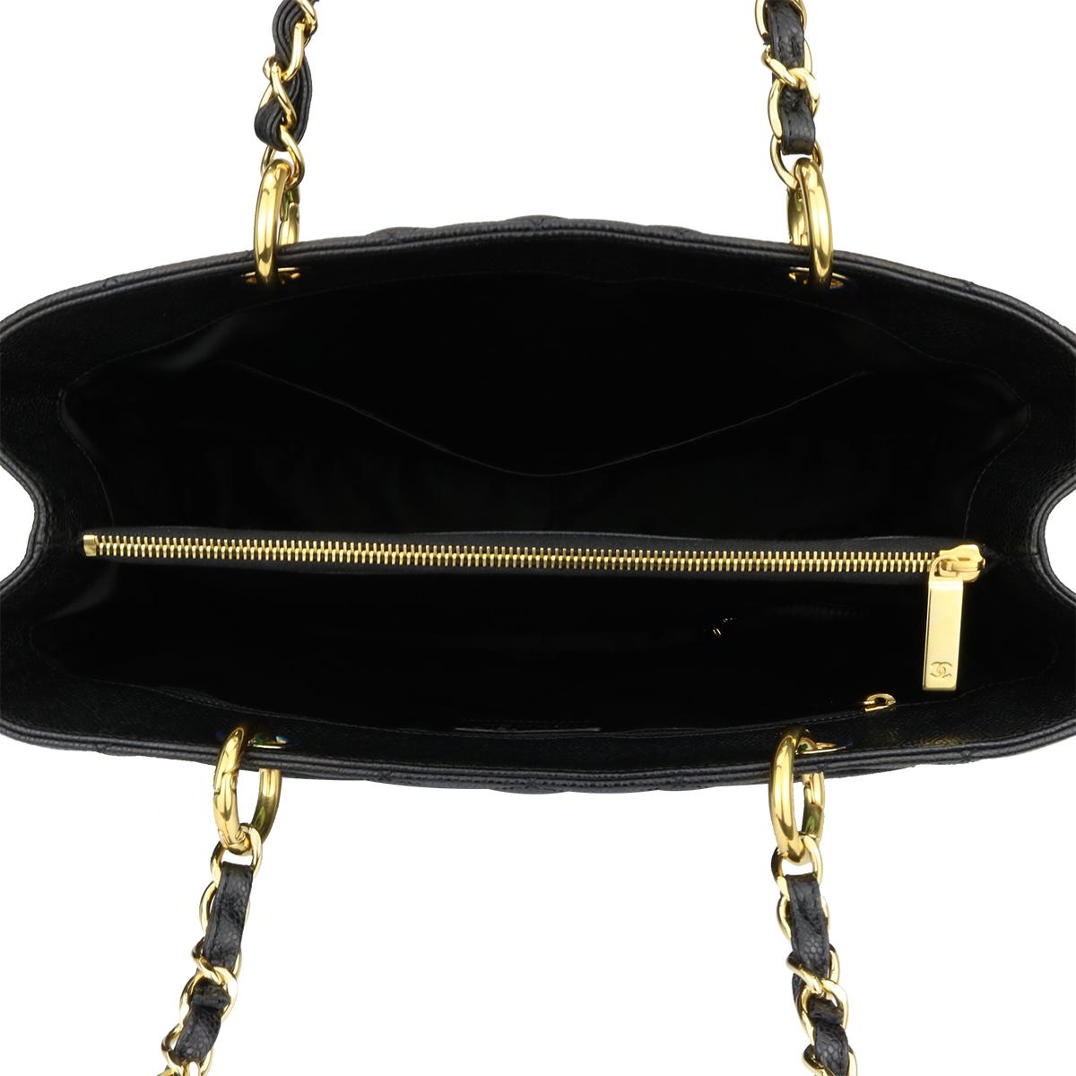 CHANEL Grand Shopping Tote (GST) Black Caviar with Gold Hardware 2009 9