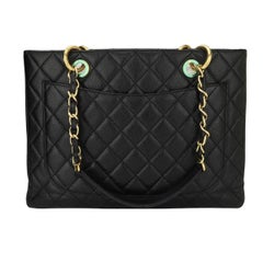 CHANEL Grand Shopping Tote (GST) Black Caviar with Gold Hardware 2012