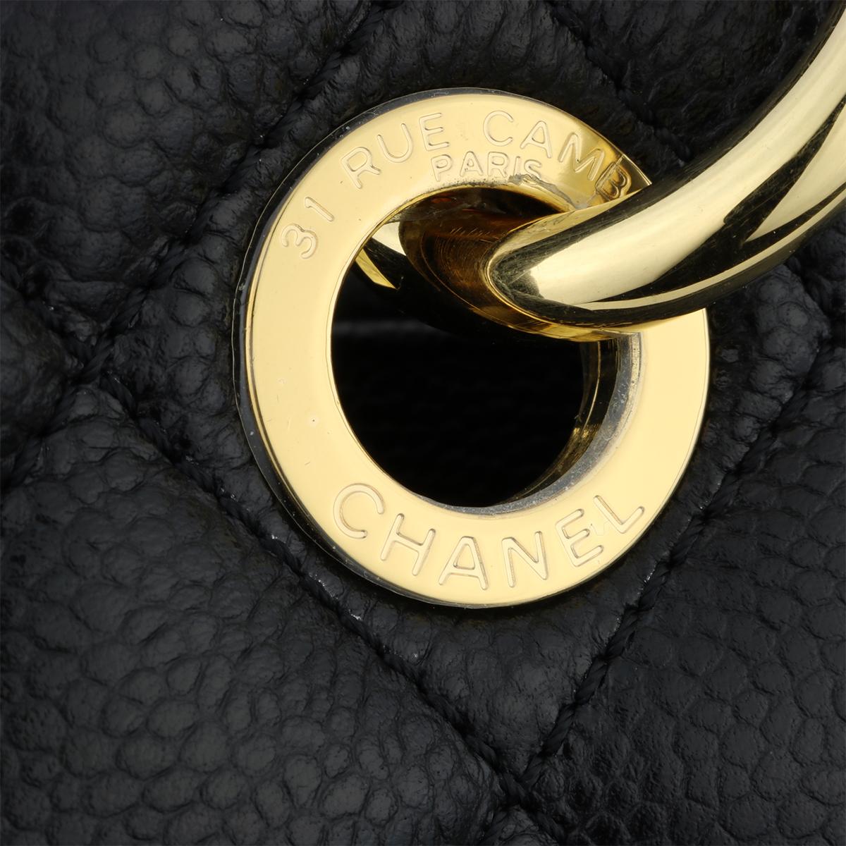 CHANEL Grand Shopping Tote (GST) Black Caviar with Gold Hardware 2013 8