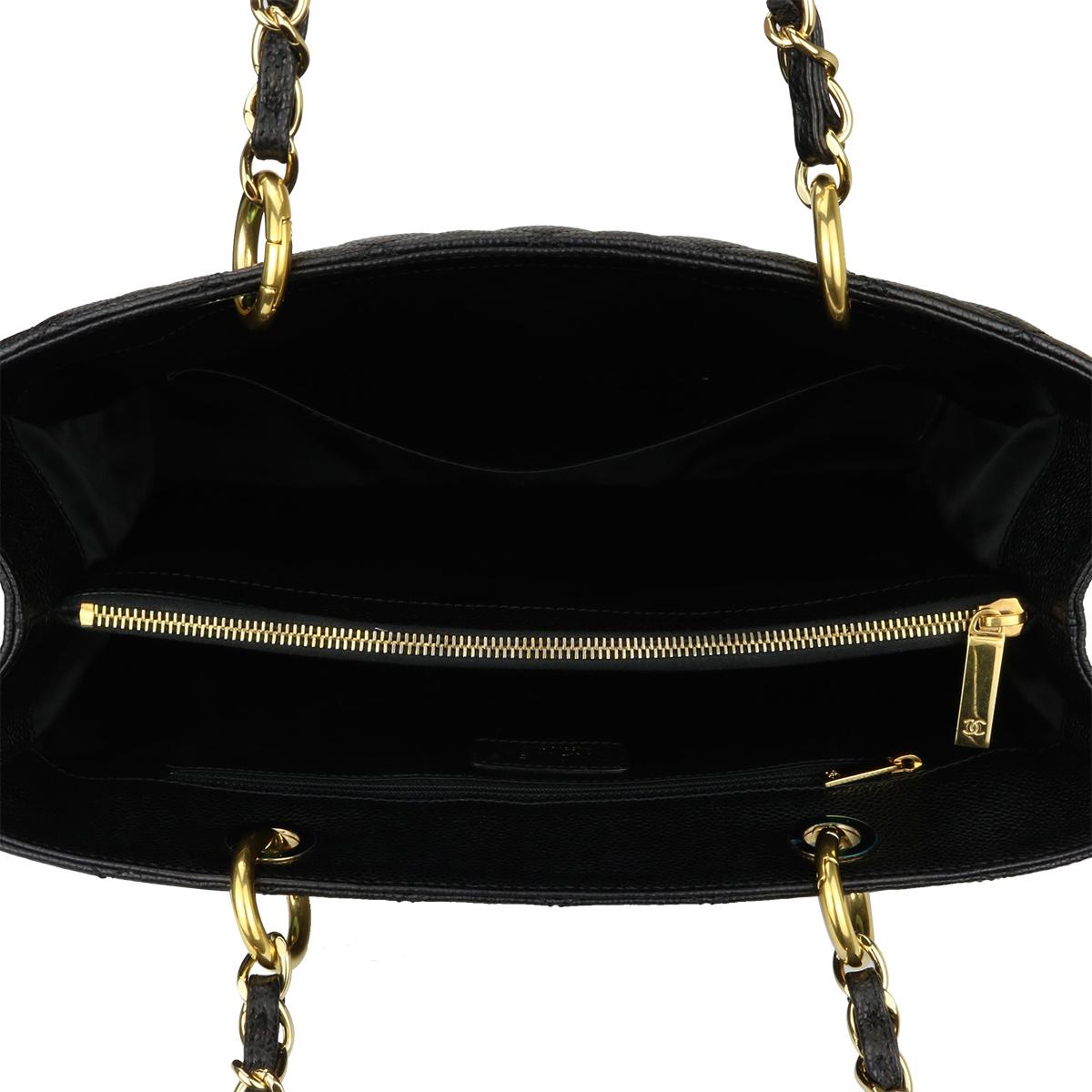 CHANEL Grand Shopping Tote (GST) Black Caviar with Gold Hardware 2013 9