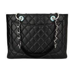 CHANEL Grand Shopping Tote (GST) Black Caviar with Gold Hardware 2014