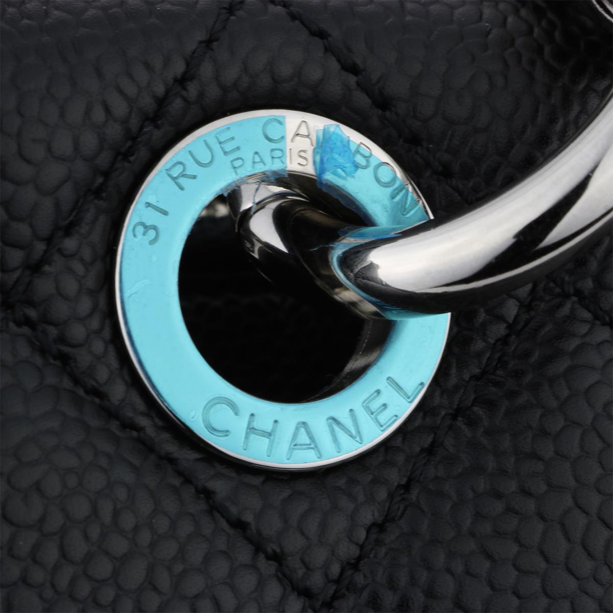 CHANEL Grand Shopping Tote (GST) Black Caviar with Silver Hardware 2013 5