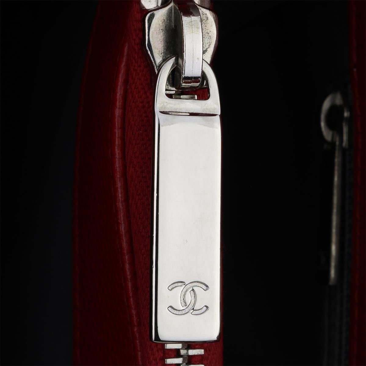 CHANEL Grand Shopping Tote (GST) Red Caviar with Silver Hardware 2013 9