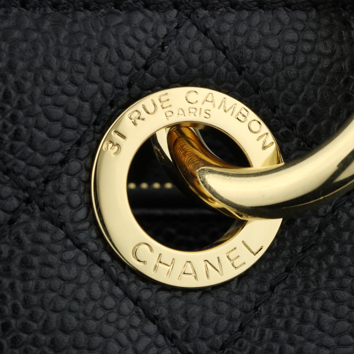 CHANEL Grand Shopping Tote (GST) XL Bag Black Caviar with Gold Hardware 2012 5