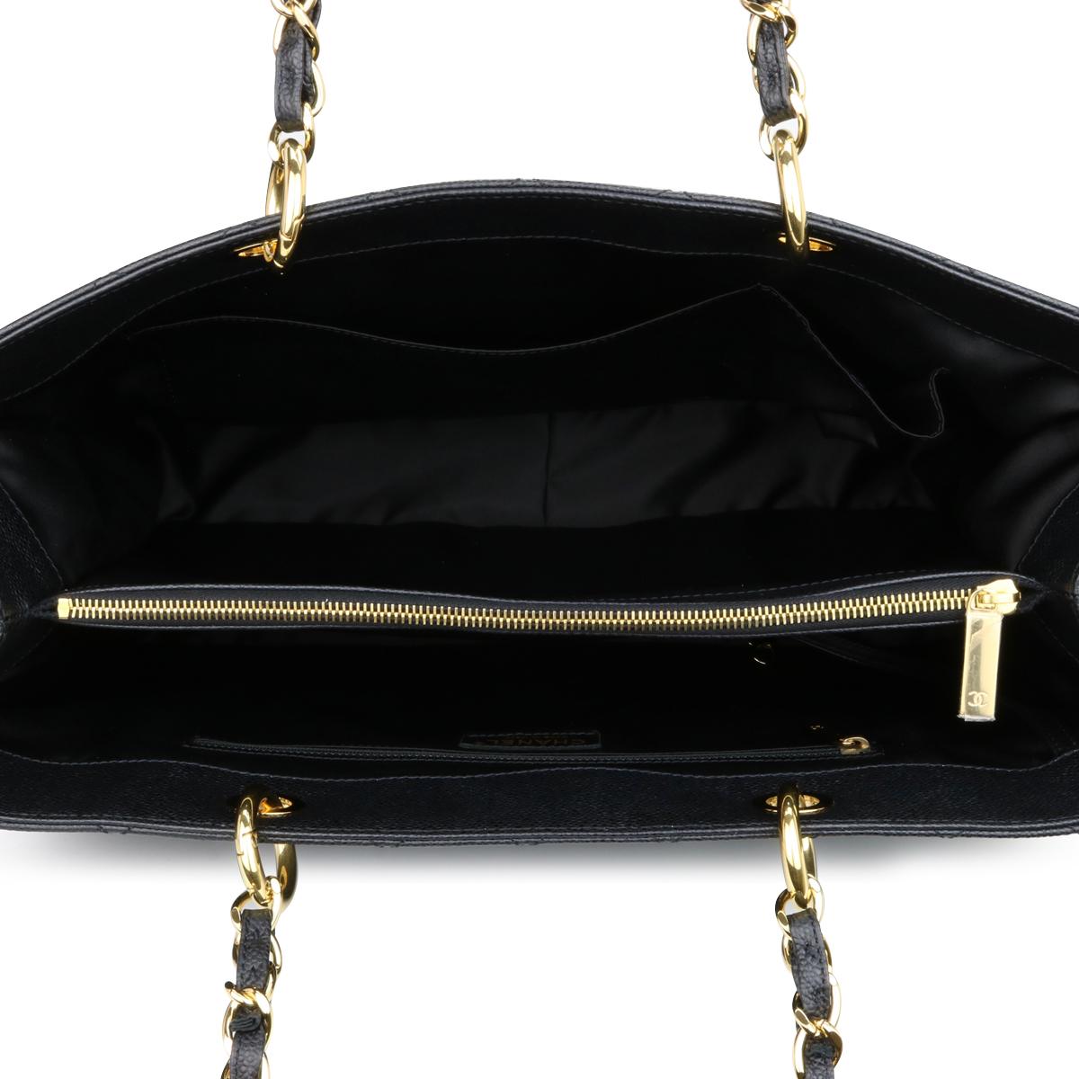 CHANEL Grand Shopping Tote (GST) XL Bag Black Caviar with Gold Hardware 2012 6