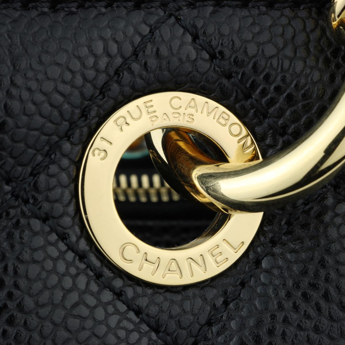CHANEL Grand Shopping Tote (GST) XL Bag Black Caviar with Gold Hardware 2014 8