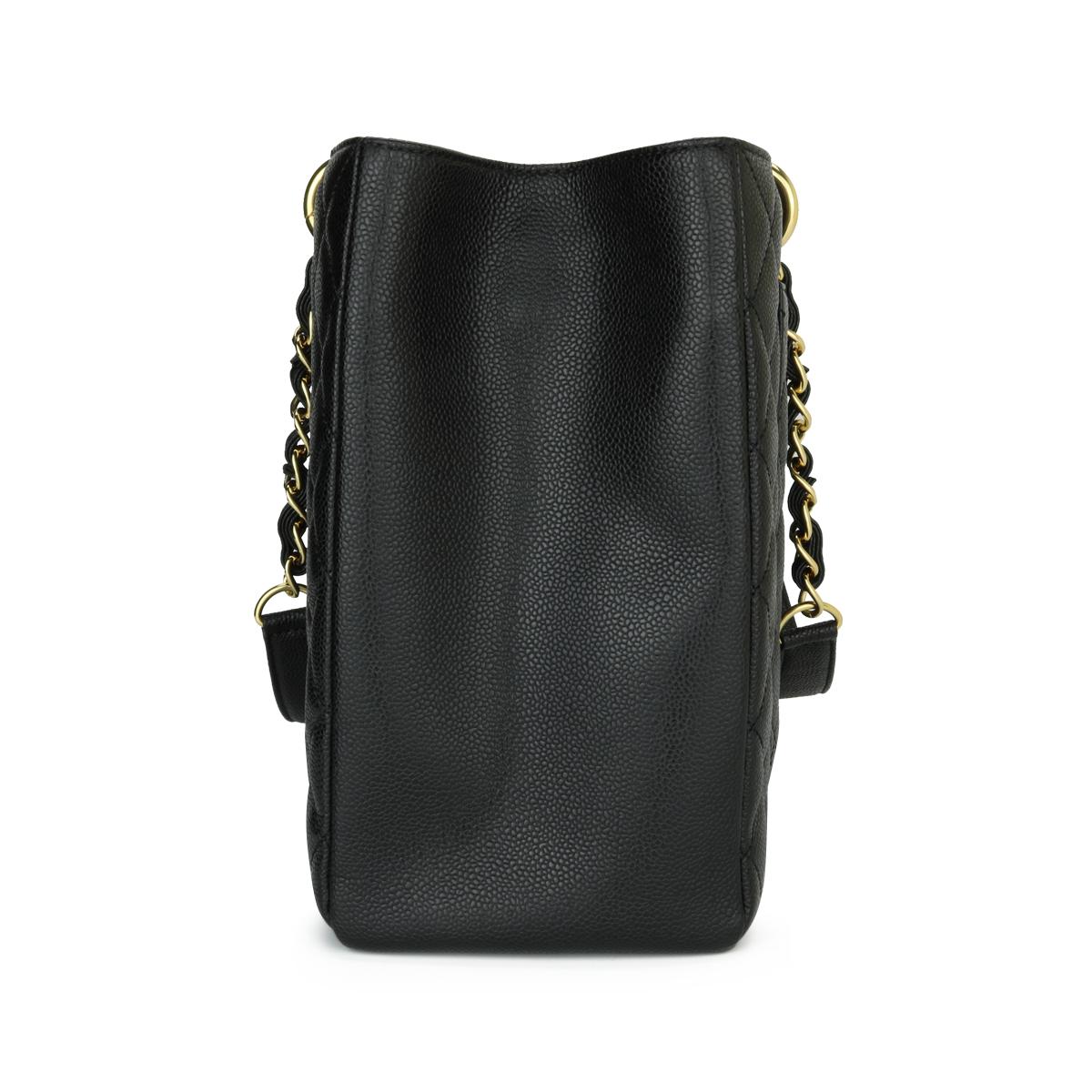 CHANEL Grand Shopping Tote (GST) XL Tasche Schwarz Kaviar mit Goldbeschlägen 2014 1