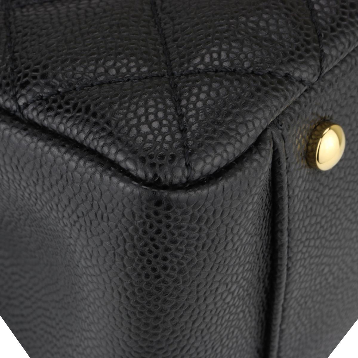 CHANEL Grand Shopping Tote (GST) XL Tasche Schwarz Kaviar mit Goldbeschlägen 2014 3