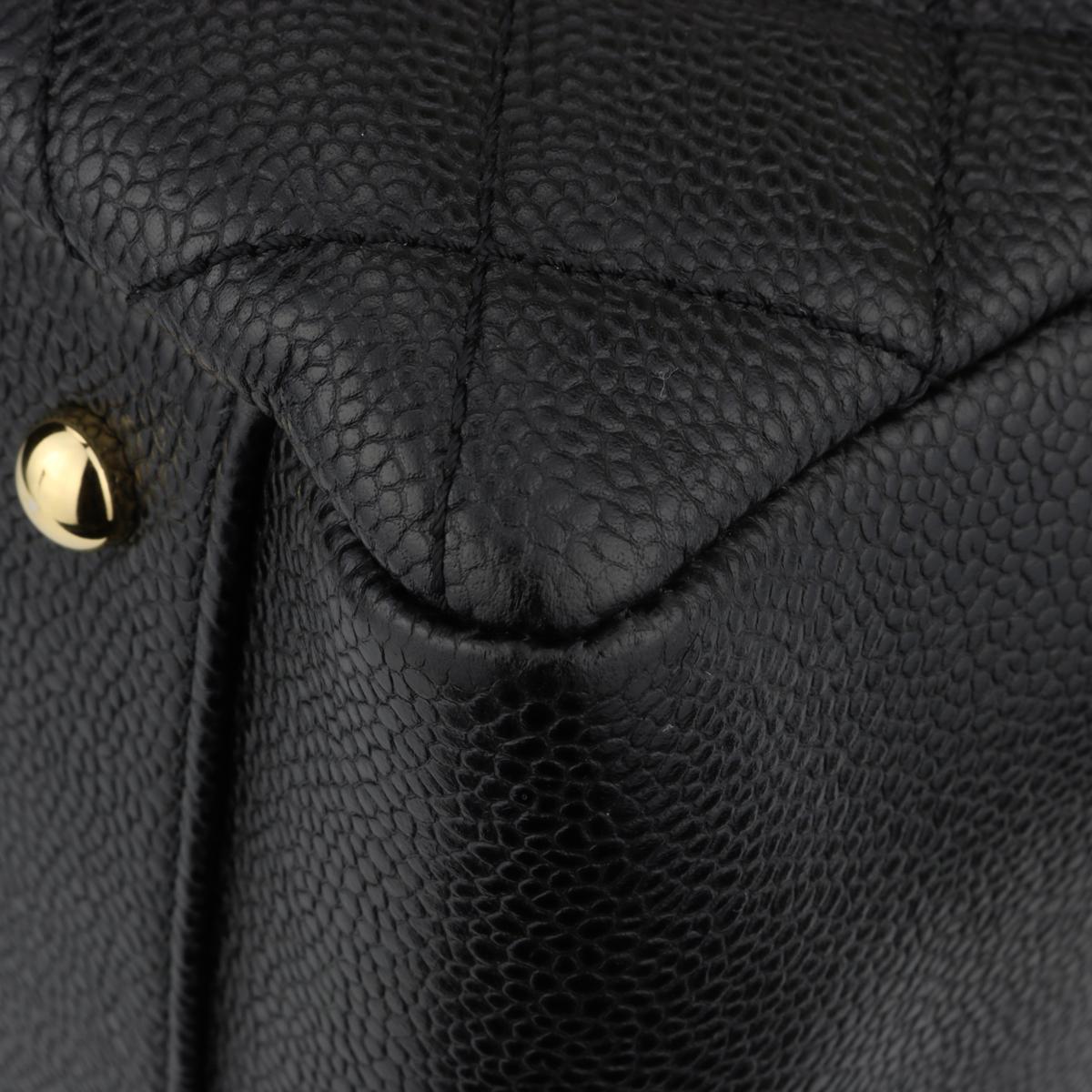 CHANEL Grand Shopping Tote (GST) XL Tasche Schwarz Kaviar mit Gold Hardware 2015 3