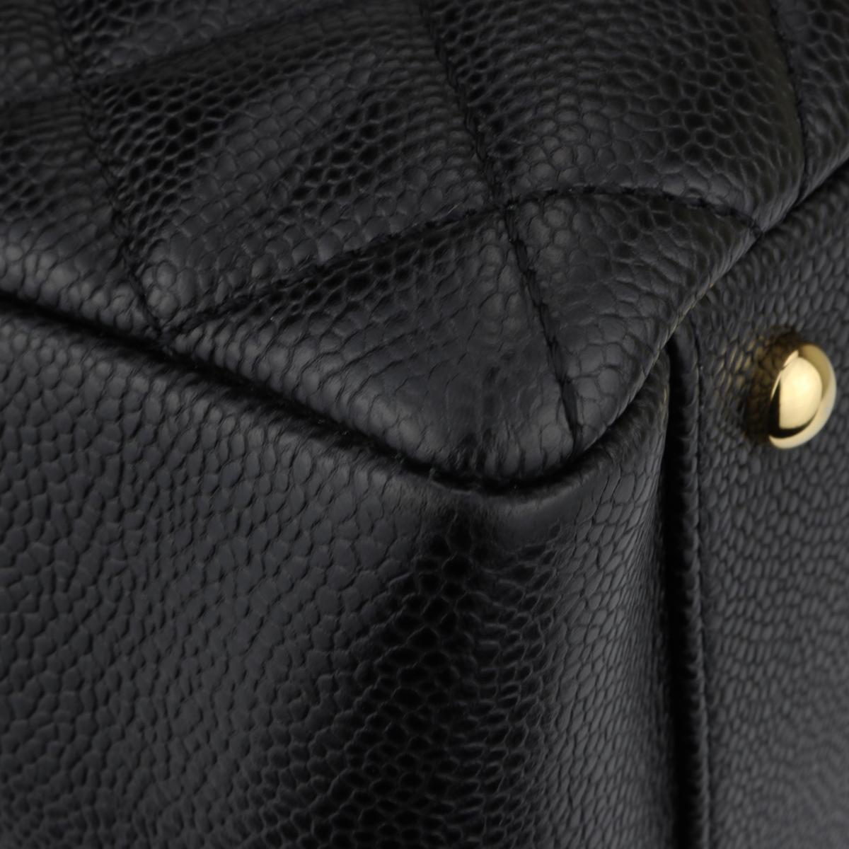 CHANEL Grand Shopping Tote (GST) XL Tasche Schwarz Kaviar mit Gold Hardware 2015 4