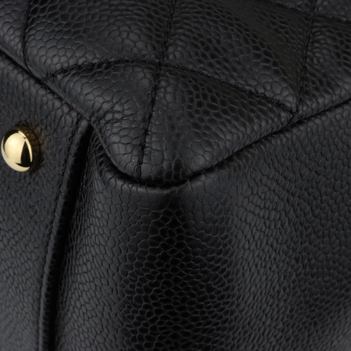 CHANEL Grand Shopping Tote (GST) XL Tasche Schwarz Kaviar mit Gold Hardware 2015 5