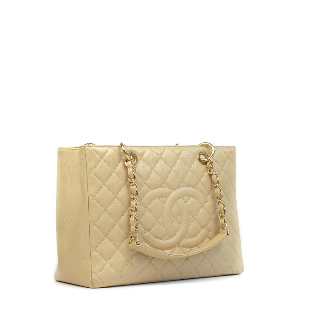 chanel grand shopping tote beige