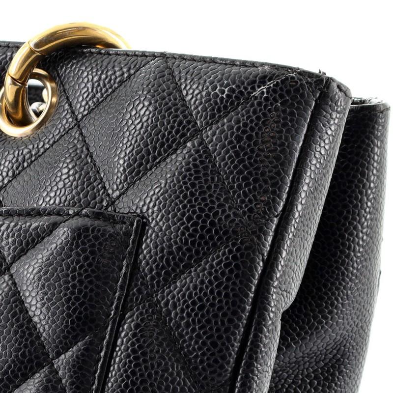 Chanel Grand Shopping Tote Quilted Caviar 5