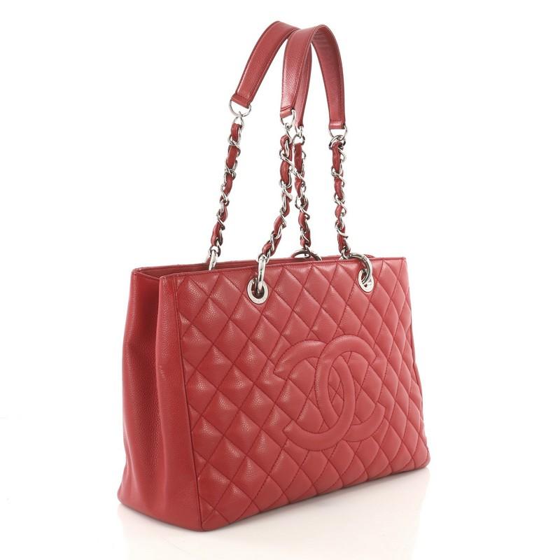 Chanel Grand Shopping Tote Quilted Caviar  (Braun)