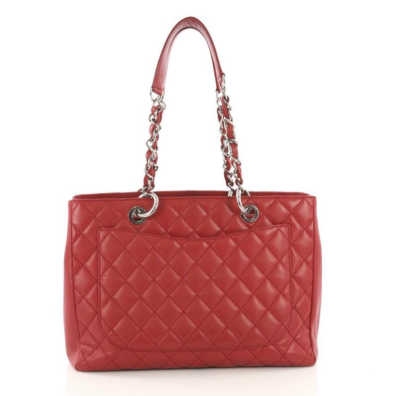 Chanel Grand Shopping Tote Quilted Caviar  im Zustand „Gut“ in NY, NY