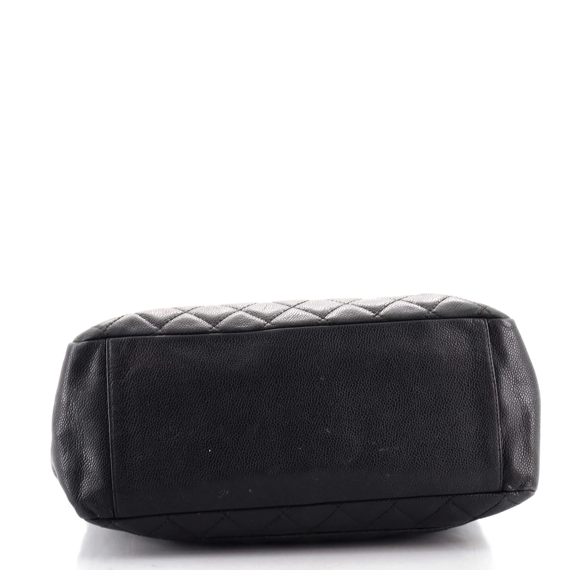 Chanel Grand Shopping Tote Quilted Caviar In Good Condition In NY, NY