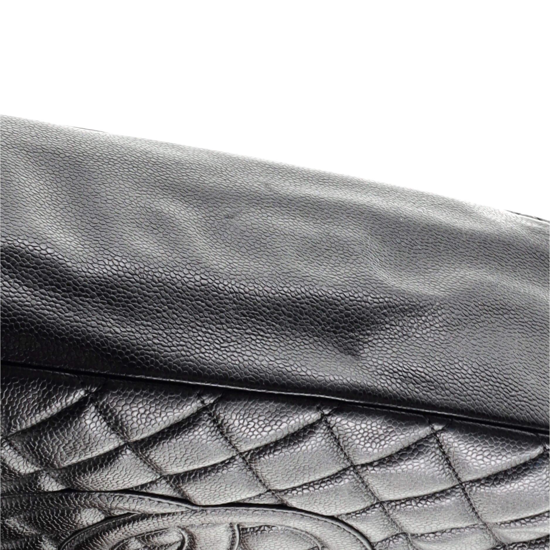  Chanel Grand Shopping Tote Quilted Caviar In Good Condition In NY, NY