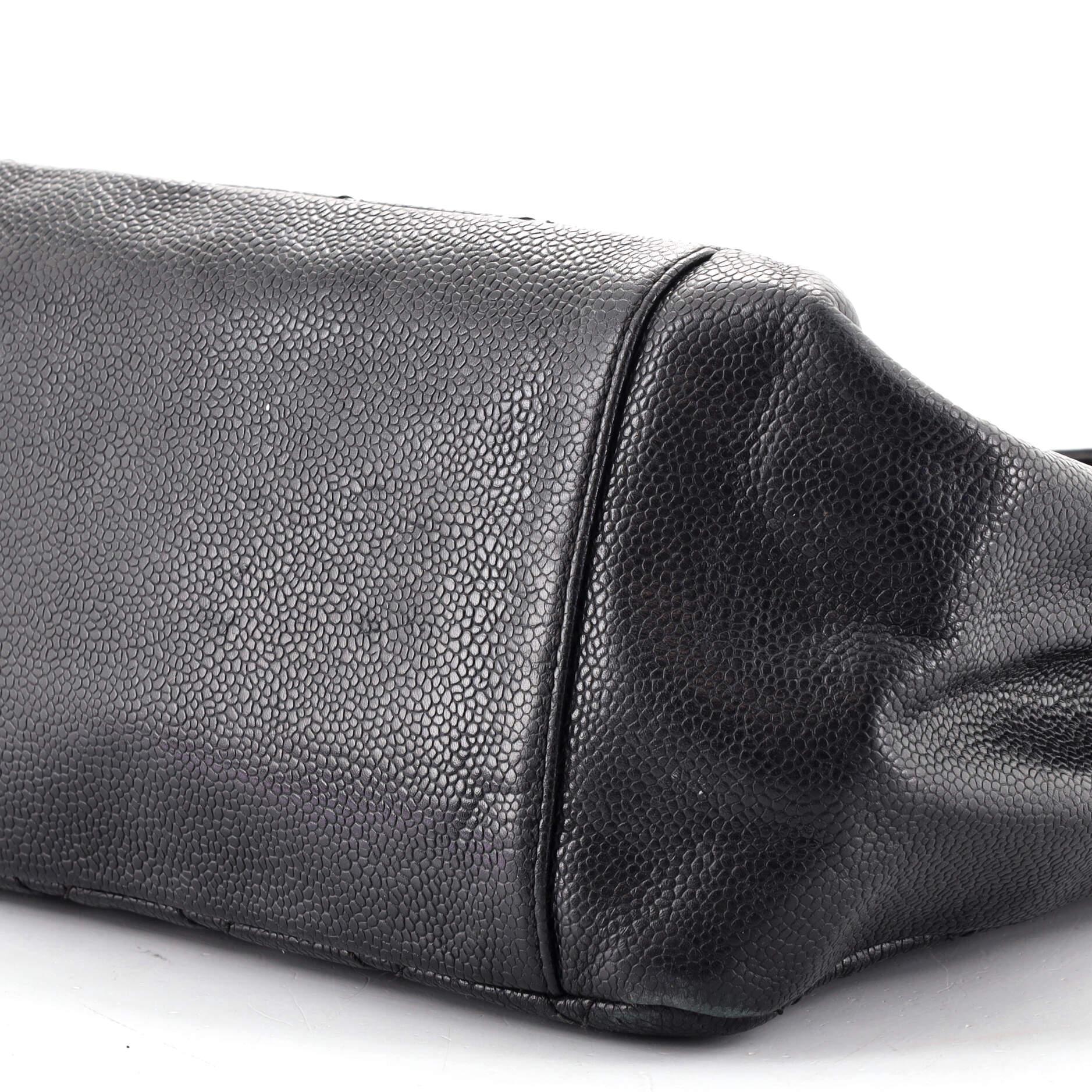Chanel Grand Shopping Tote Quilted Caviar 1