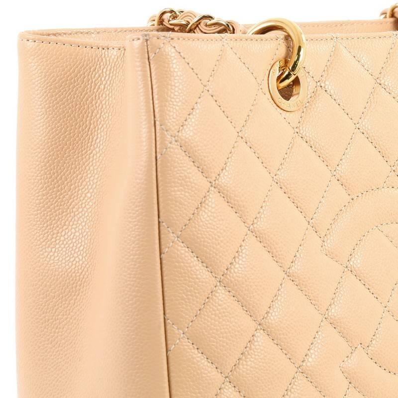 Chanel Grand Shopping Tote Quilted Caviar 2