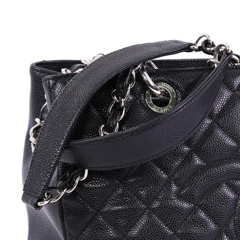  Chanel Grand Shopping Tote Quilted Caviar 2