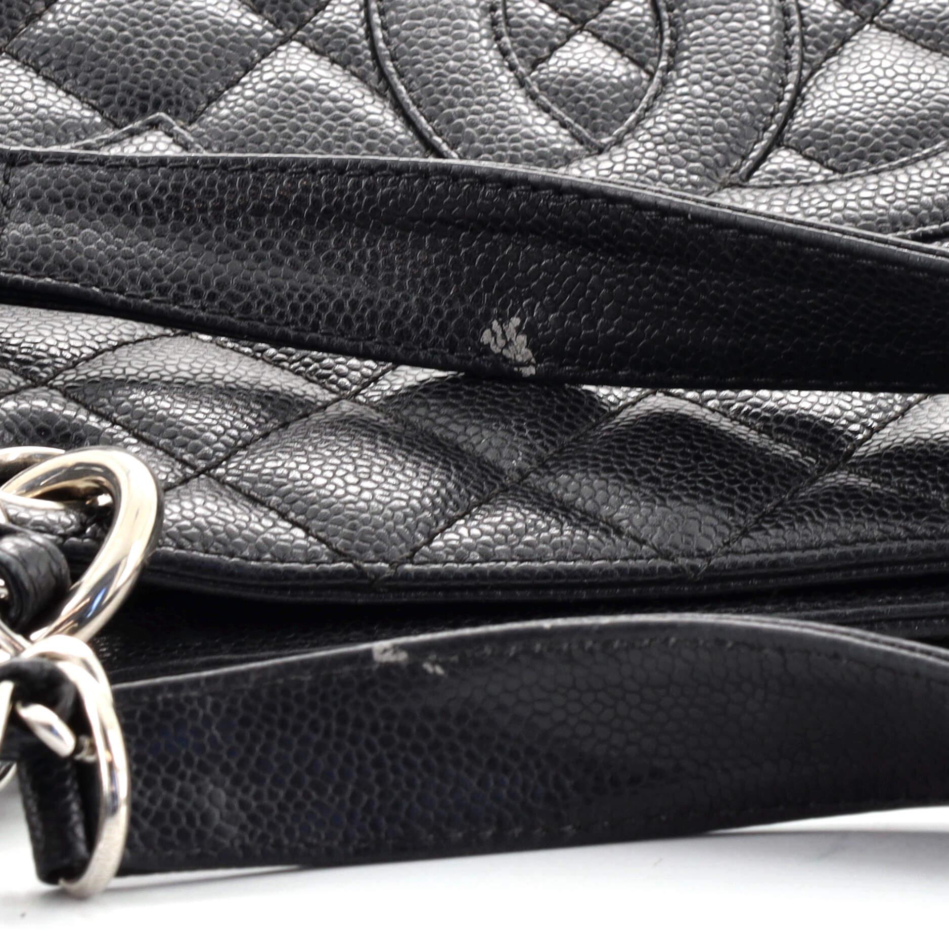 Chanel Grand Shopping Tote Quilted Caviar 2