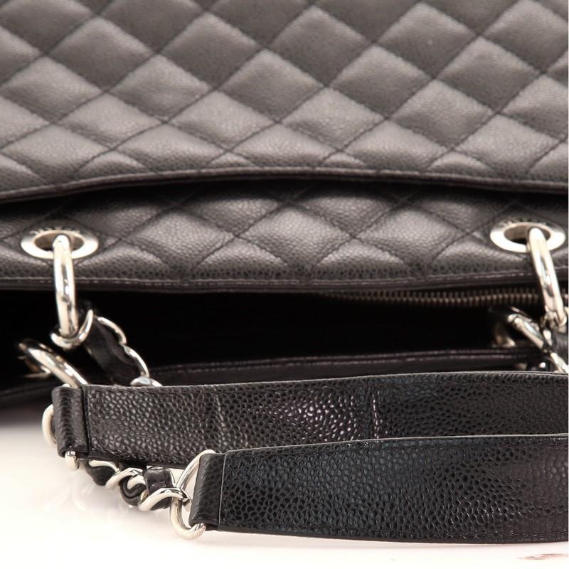 Chanel Grand Shopping Tote Quilted Caviar 3