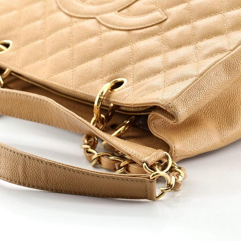Chanel Grand Shopping Tote Quilted Caviar 3