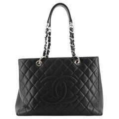 Chanel Grand Shopping Tote Quilted Caviar