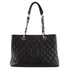 Chanel Grand Shopping Tote Quilted Caviar