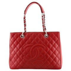Chanel Grand Shopping Tote Quilted Caviar