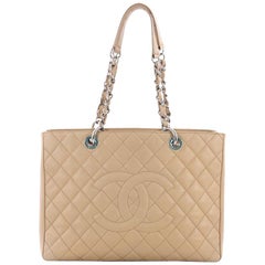 Chanel Grand Shopping Tote Quilted Caviar