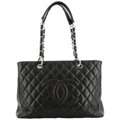 Chanel Grand Shopping Tote Quilted Caviar