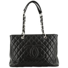 Chanel Grand Shopping Tote Quilted Caviar