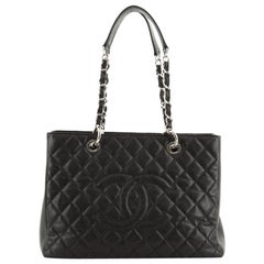 Chanel Grand Shopping Tote Quilted Caviar