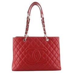 Chanel Grand Shopping Tote Quilted Caviar