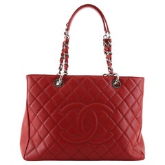 Chanel Grand Shopping Tote Quilted Caviar